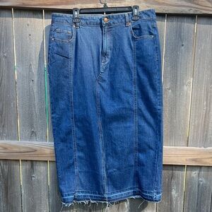 Rachel Zoe Blue Denim Skirt